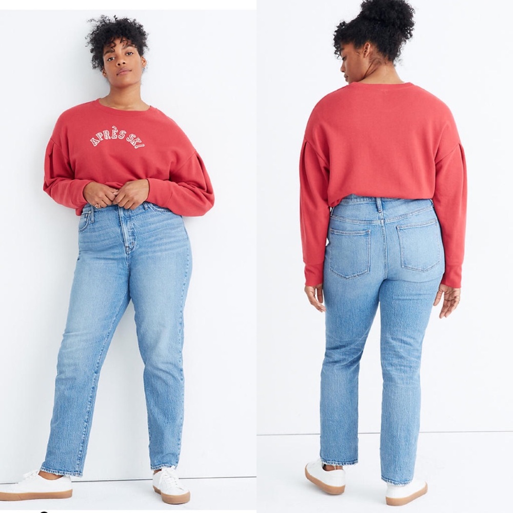 NWT Madewell denim Classic Straight Full Length 33